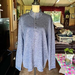 CALLAWAY GOLF 1/4 BUTTON LONG SLEEVE PULLOVER SWEATER BLUE MEN'S XL.